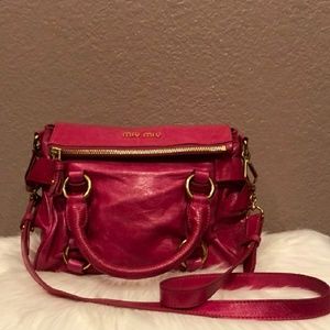 Miu Miu 💯authentic mini vitello lux bow bag